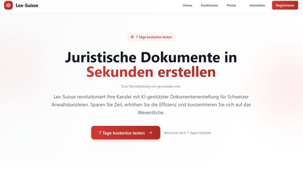 Neu: Lex‑Suisse.ch – Dein smarter Rechtsassistent für Schweizer Recht